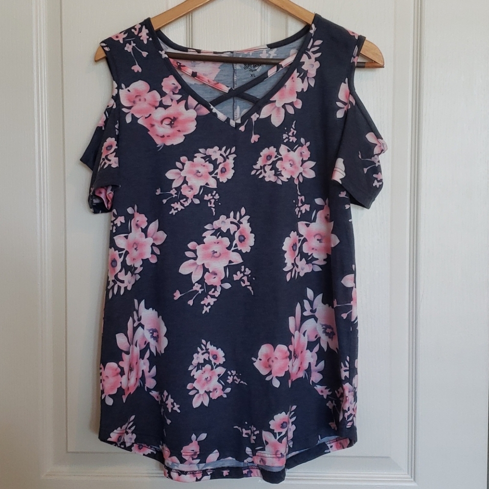 TICKLED TEAL TOP
